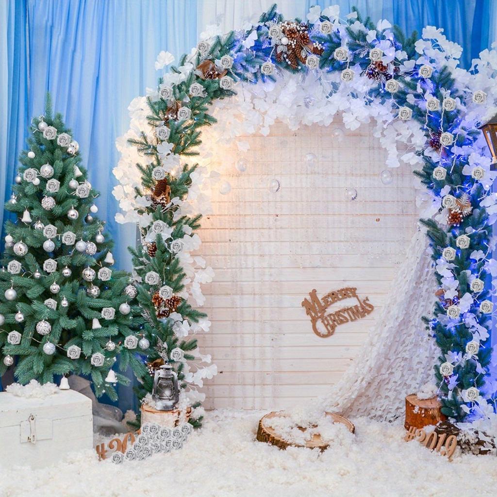 25 шт. искусственных роз, блестящие розы, блестящие цветы, пенопластовые розы со стеблями для самостоятельного изготовления свадебного букета невесты, украшения для вечеринки, украшения для дома, украшения для дерева