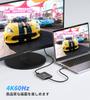 Адаптер-конвертер USB C в HDMI Расширение HDMI 2в1 Двойной HDMI-разветвитель HDMI-адаптер с расширенным режимом Режим дублирования Работа из дома 4K@60Гц