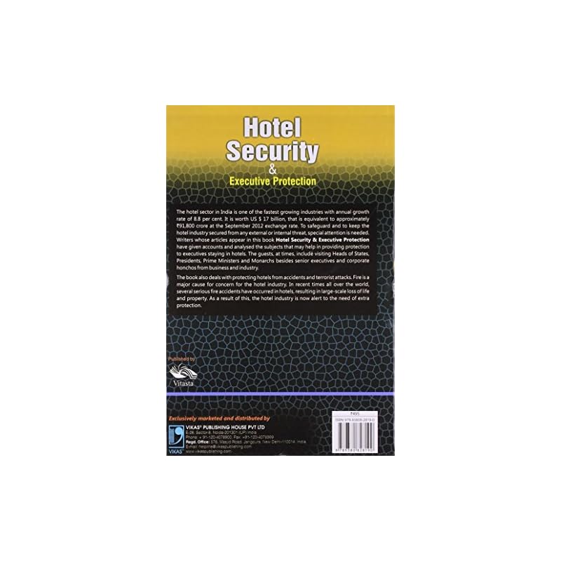 Hotel Security and Executive Protection Hardcover 1 Aug 2013