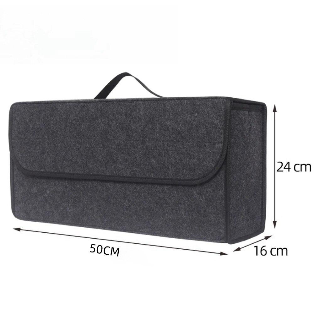 Large Anti Slip Compartment Boot Storage Organizer Tool, Car Trunk Bag, Soft Felt Storage Box, Accessories