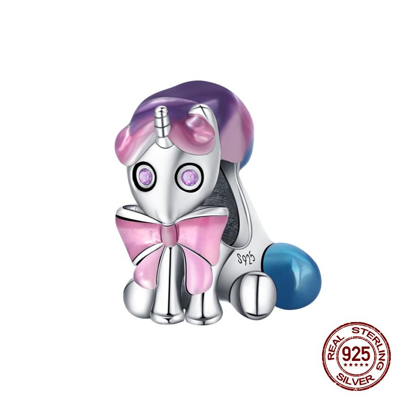 100% стерлингового серебра 925 пробы с изображением кофейного кота, кролика, медведя, пингвина, бусины, подходят для 925 оригинальных браслетов, сделай сам, подарок на день рождения, ювелирные изделия