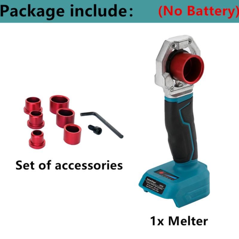 Cordless Hot Melt Machine Electric PPR / PB / PE Water Pipe Melter Rechargeable Plastic Welding Tools With Heads