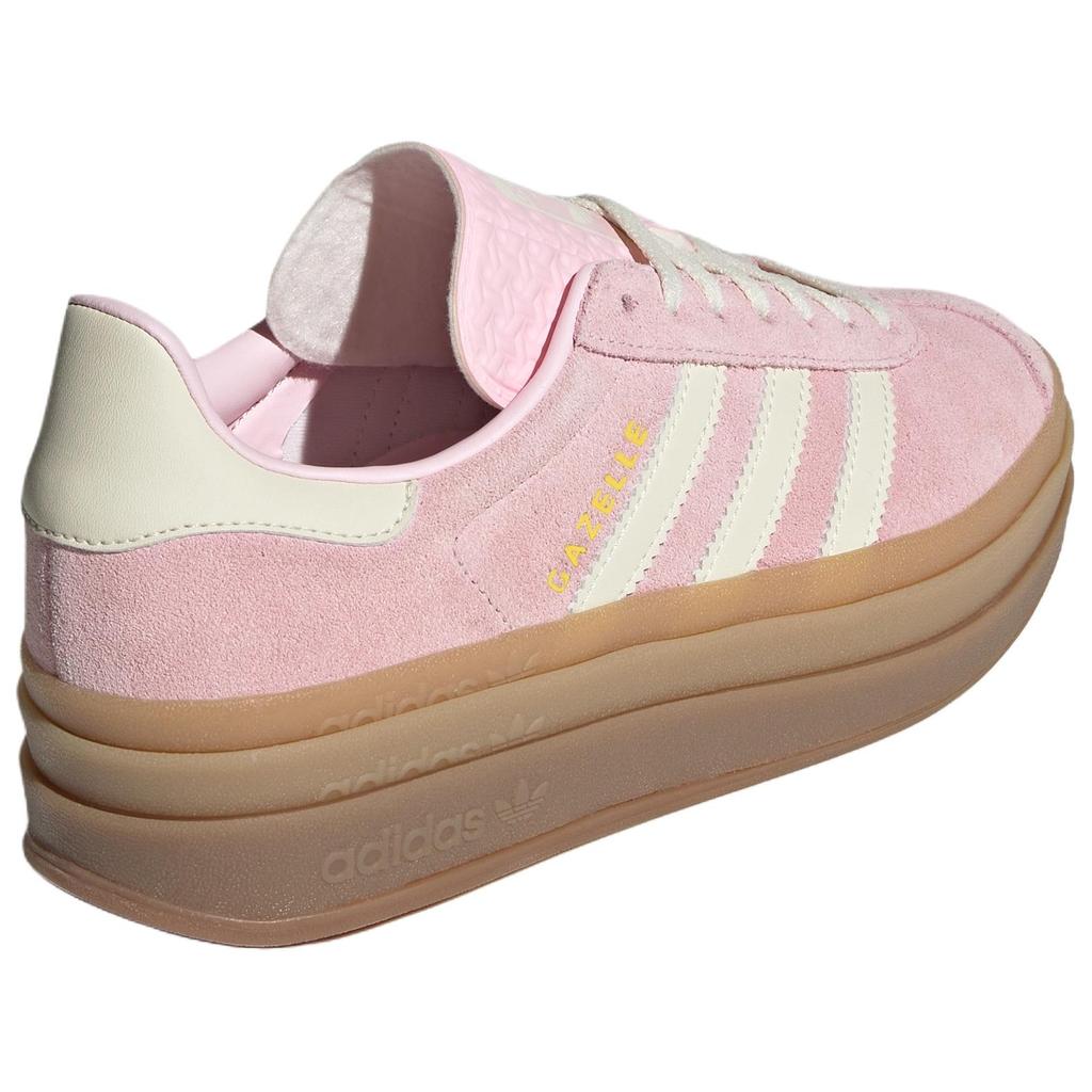 adidas Женские кроссовки Gazelle Bold Clear Pink Gum Cream-White Gold-Metallic JQ7777