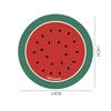 Round Fruit Coasters Creative Natural Rubber Water-absorbent Non-slip Mats Simple Easy To Take Care of High Temperature Coaster