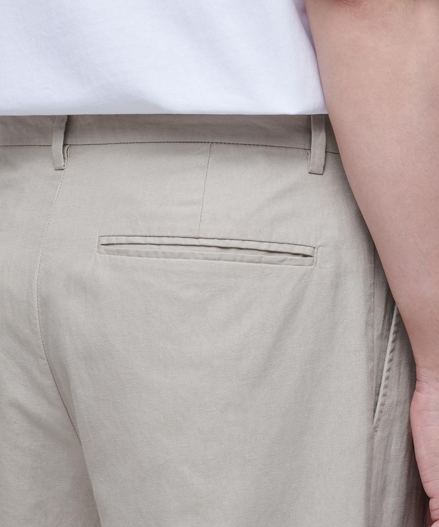 MUSINSA STANDARD Cotton Linen Two-Tuck Wide Pants [Light Beige]
