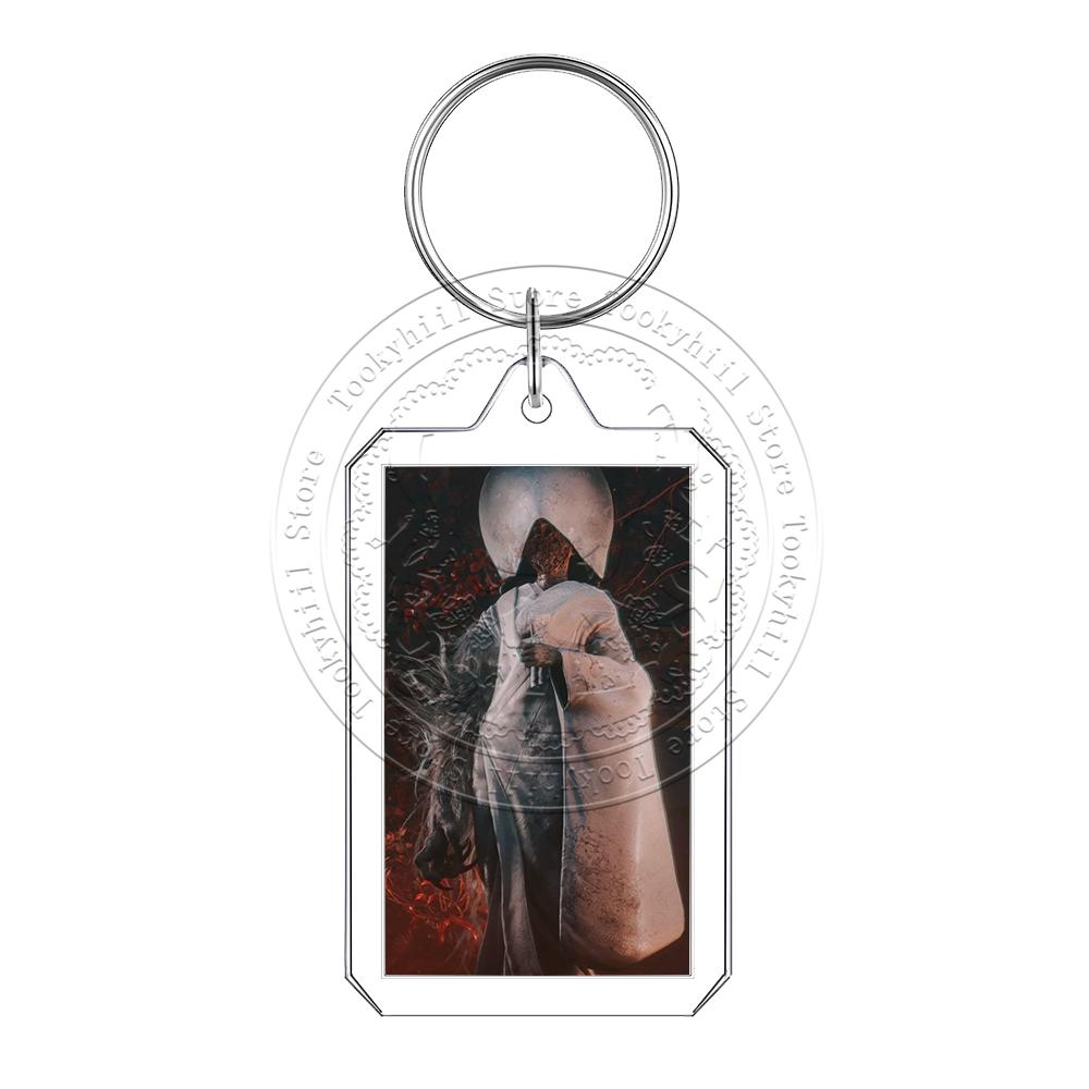 Ключница Silent Hill Фотоальбом Съемная лисья маска Игровой узор Декор для упаковки Хиноко Симидзу Изысканный брелок Подарок на день рождения