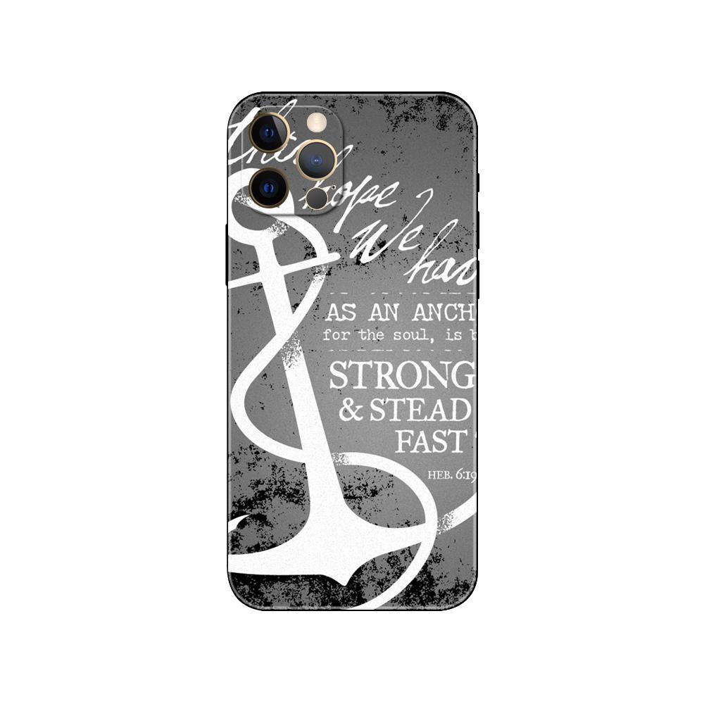 Чехол для телефона Nautical Anchor Wood для iPhone 5 5s 2020se 6 6s 7 8 plus x 10 XR XS 11 12 13 mini pro MAX черная задняя крышка из ТПУ