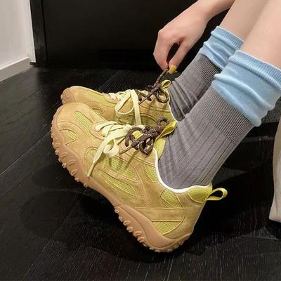 Спортивная и повседневная обувь, универсальная, сетчатая, дышащая, тонкая, обувь Форреста Гампа, женская, 2025, новая, весна и лето, увеличение роста, немецкие тренировочные туфли