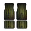 honeycomb hexagon Car Floor Mats 4 Piece Set Front and Rear Carpet Complete Set Car Carpet Suitable for SUV Vans Car Interior