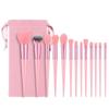 13-Piece Makeup Brush Set, Foundation Brush, Eyeshadow Brush, Highlighter, Loose Powder, Blush, Green Makeup Brush Set