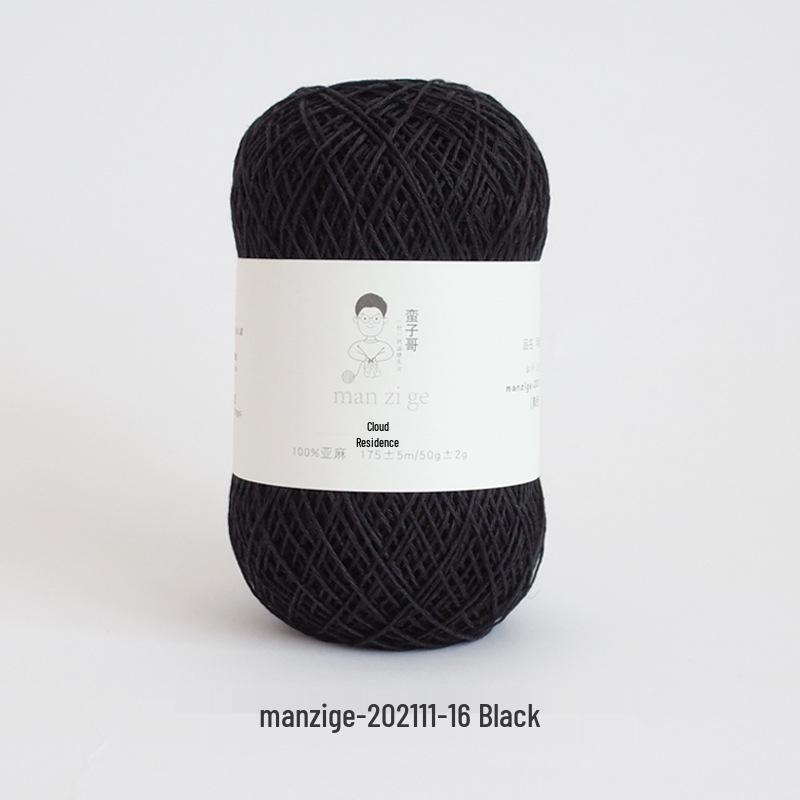 Yunfei 100% лен Нет. 5 тонких ниток для ручного вязания крючком и рукоделия