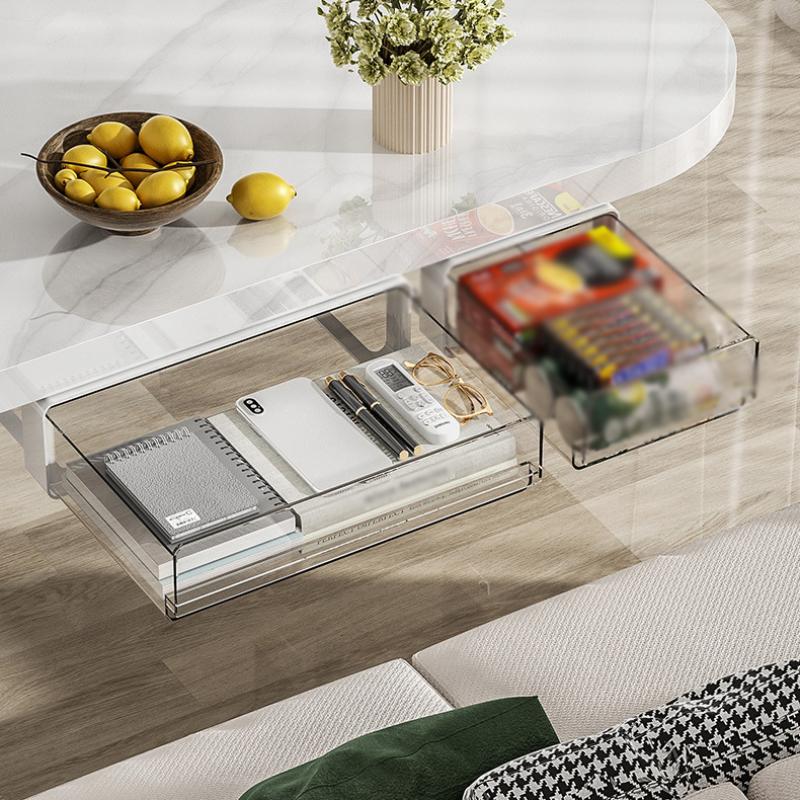 Large Capacity Under Desk Drawer Under Desk Storage Box for Desk Dormitory Home Organizer Punch Free Hanging Storage Box