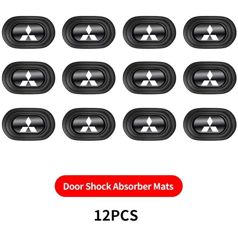 For Mitsubishi Eclipse Galant Mirage L200 Xpander Triton Colt Pajero Car Door Silicone Mat Anti Shock Pad Stickers Accessories