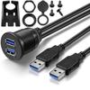 Drmtru Панель расширения USB 3.0 для Suzuki New Jimny & Sierra, кабель для скрытой установки