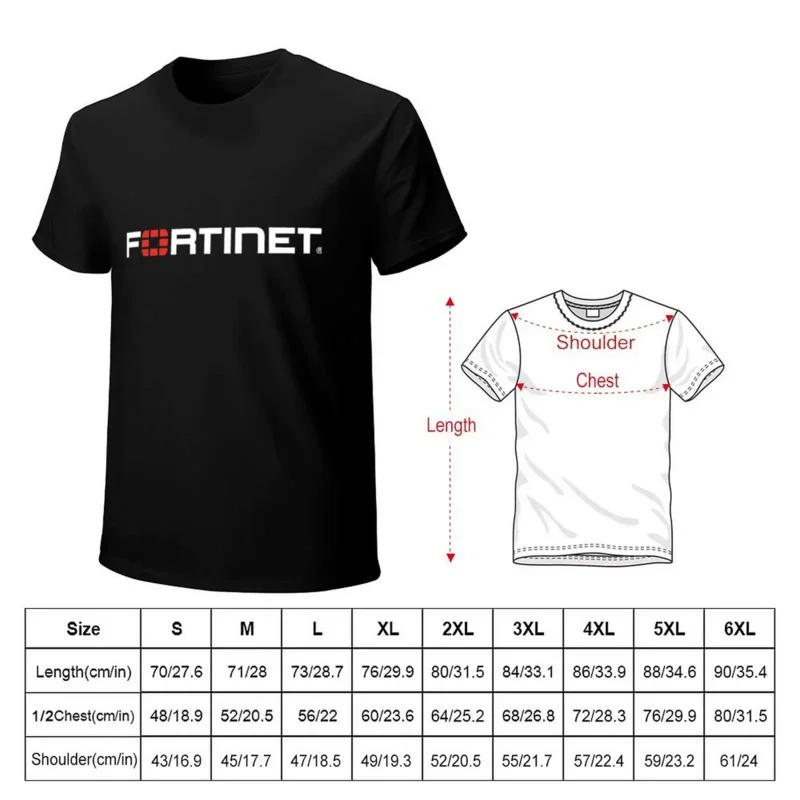 Логотип FORTINET Футболка тяжеловесы милые топы мужские смешные футболки