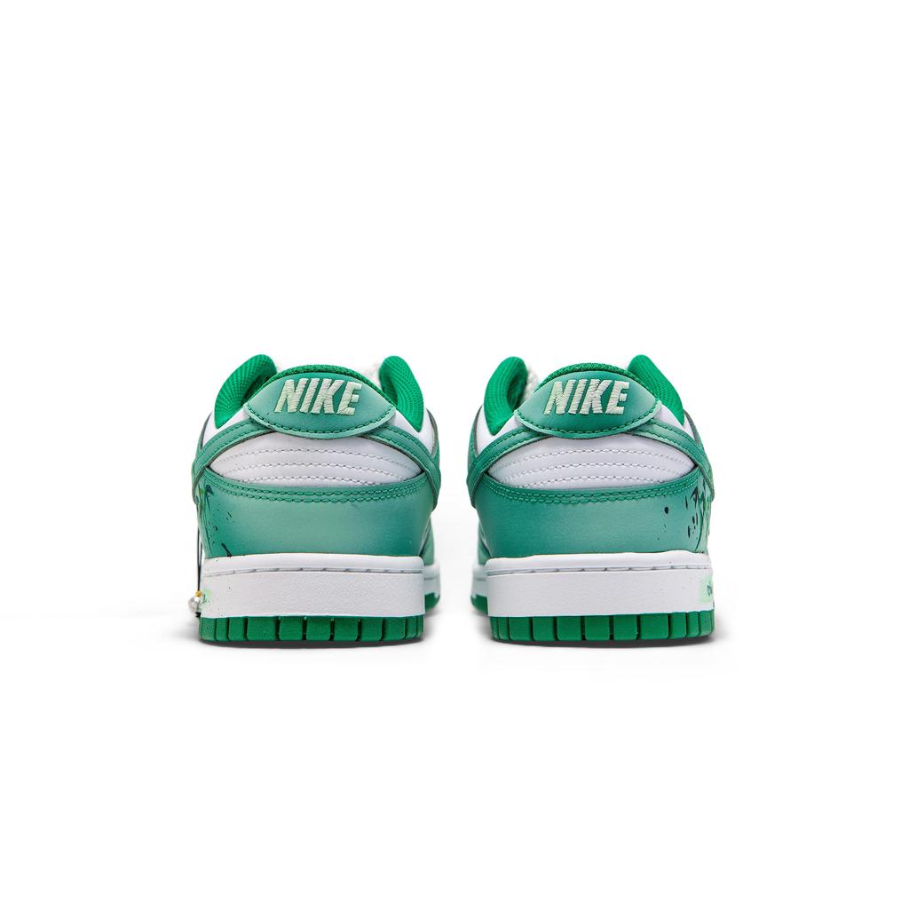 Nike Кроссовки Dunk Скользкие Устойчивые к истиранию Низкие Скейтбордические Мужские Белые Зеленые HF5441-101(Team1326-SBOX)