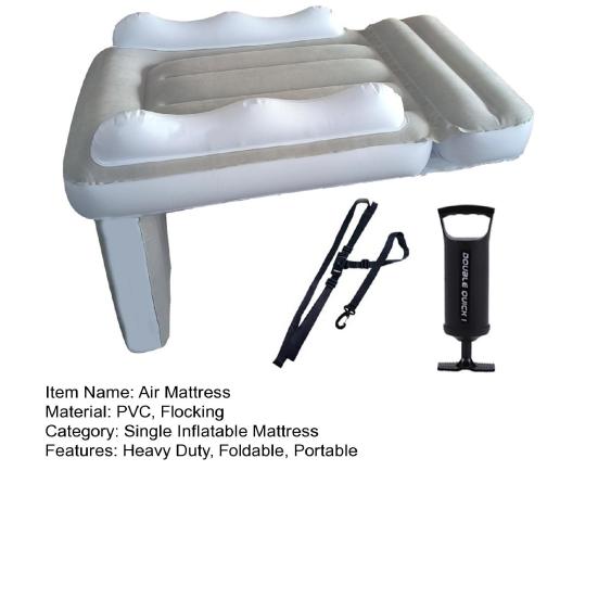 Детский надувной матрас с насосом для накачивания, ремень безопасности для путешествий на открытом воздухе, самолет, поезд, автомобиль, задняя часть