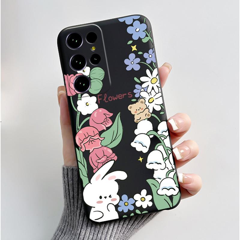 Чехол для Oukitel C61 Pro Чехол-обложка для Oukitel C61 GT Роскошный Милый Сердечко Заяц Забавный Черный ТПУ Мягкий Силикон Защитный Чехол для Телефона