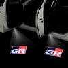 2 шт. GR логотип любезный световой сигнал на двери автомобиля для Toyota AE86 Harrier Prius MARK X REIZ Runner Toyota логотип проектор
