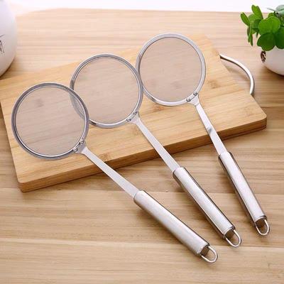 Маленькая ложка-дуршлаг из нержавеющей стали для соков, соевого молока и жарки