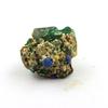 Stones and Minerals. Bournonite + Bindheimite + Malachite. 50.60 Ct. Combe Guichard, Prunières, Isère, France.