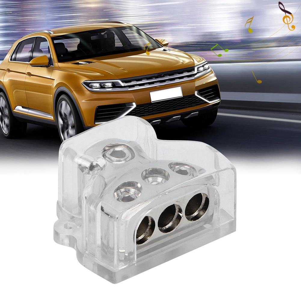 Никелированный блок распределения питания заземления 1 вход 3 выхода автомобильный аудио стерео модификация частей