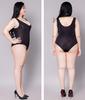 Plus Size Large Size School Swimsuit Sexy Cosplay L XL [AQURAD] (Black)