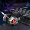 Wired Headset Luminous Light with Microphone RGB Flash 3.5mm/USB Cow Ear E-sports Game
