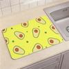 Pattern A-Avocado Pattern Floor Mat Eco Diatomite Antibacterial Odor-Resistant Floor Mat & Drain Pad for Kitchen & Bathroom