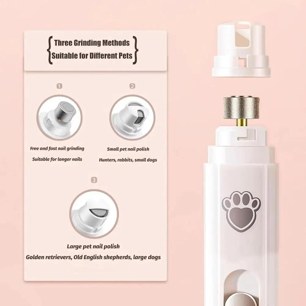 2 Speed Pet Electric Nail Clipper Low-Noise Safe Pet Nail Trimmers USB Rechargeable Durable Pet Nail Grinder Small Medium Puppy