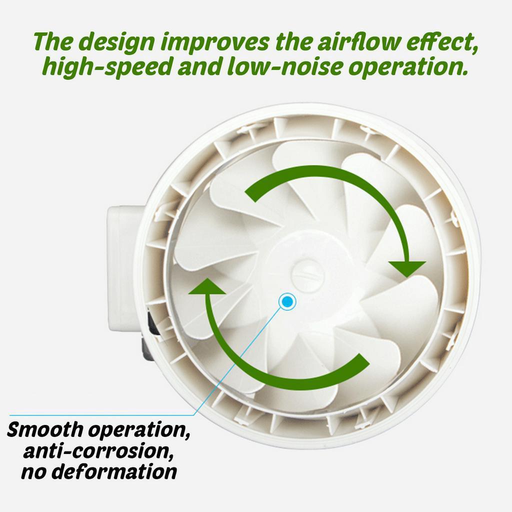 4 "6" вытяжной вентилятор для дома, бесшумный линейный канальный вентилятор, вытяжка для ванной комнаты, вентиляция, кухня, туалет, стена для очистки воздуха, 220 В