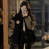 Lazy Style Baseball Jacket for Women In Autumn Spring Plush and Thickened Fashion Retro Loose Fitting Jacket