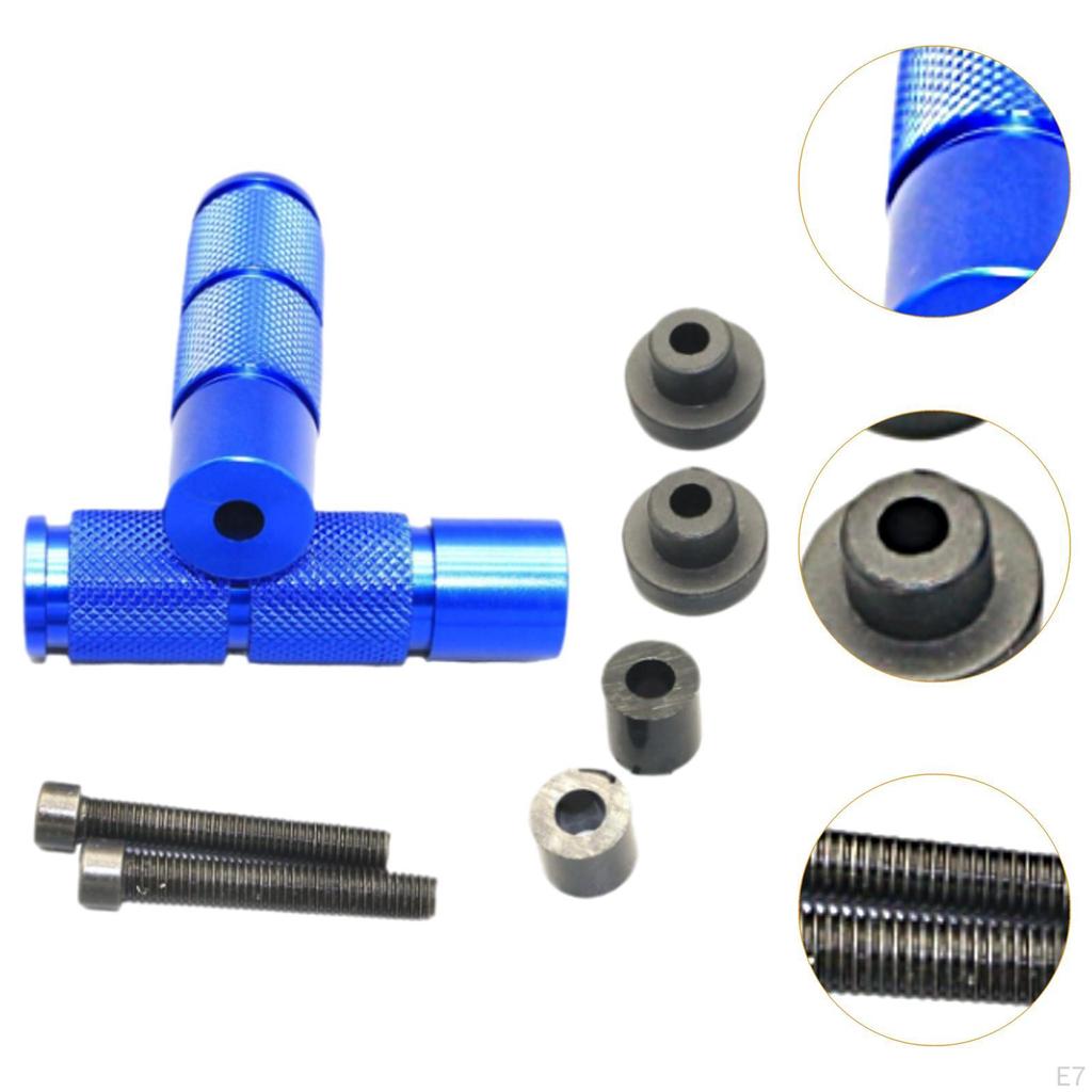 Motorcycle Passenger Foot Pegs Aluminum Alloy Professional Spare Parts Easy Installation Universal