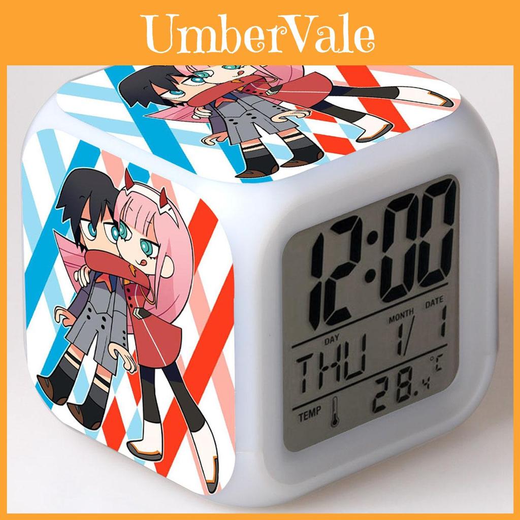 Versatile Darling In The Franxx Multi-function 7color Digital Alarm Clock With Classic Appeal