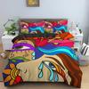 Psychedelic Abstract Pattern Graffiti Comfortable Duvet Quilt Cover Pillowcase Bedding Set Bedroom Decoration Home Textile
