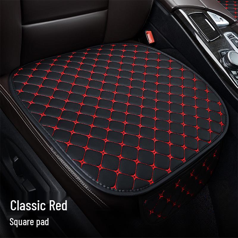 Универсальная подушка на сиденье автомобиля из кожи наппа: Вышивка звездами, Открытая спина, Нескользящий, Набор из трех предметов