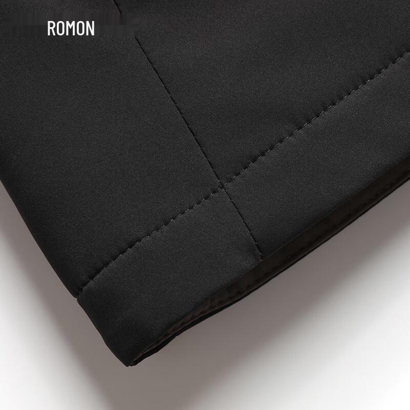 Romon Men's Wool Blend Stand Collar Padded Jacket