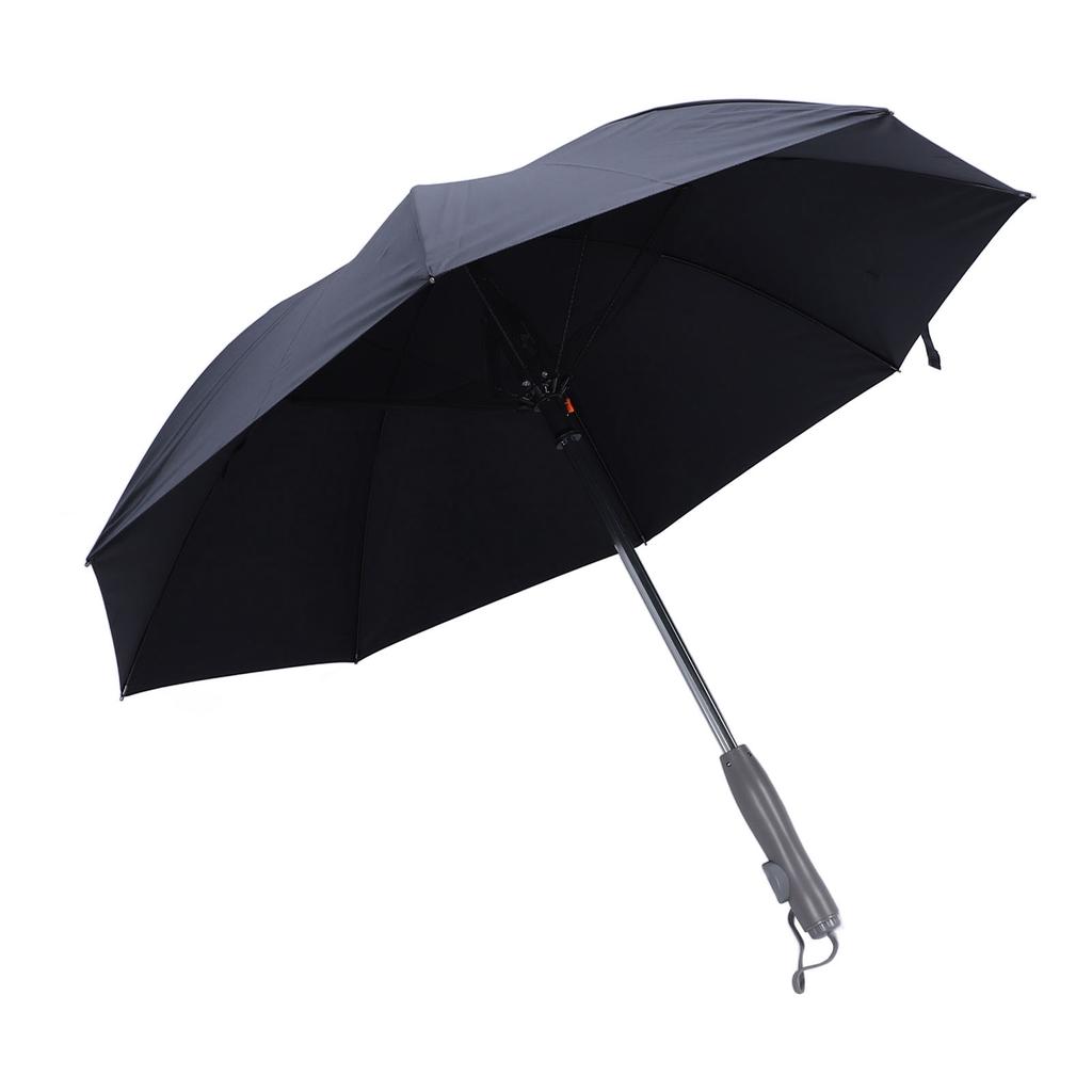 Portable Sun Umbrella with Fan and Mist Spray UPF 50+ UV Protection 8 Ribs Rechargeable Sun and