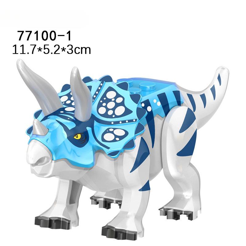 YG77100 трицератопс широкий птерозавр тираннозавр рекс велоцираптор красочные строительные блоки динозавров