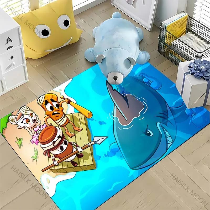 Преувеличенные и Смешные Существа Итальянская Тема Маразма Ковер Гостиная Спальня Прикроватный Ванная Комната Коврик для Пола Домашний Декор Ковер Подарок