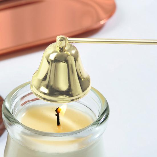 Гаситель для свечей в форме колокольчика с длинной ручкой, фитиль для чайных свечей из нержавеющей стали, гаситель пламени, инструменты для тушения свечей, аксессуары для свечей