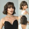 Women's 32cm Short Hair Short Curly Hair Full Head Cover Natural and Realistic Simulation Hair Wig