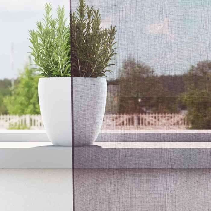 VidaXL Rideaux en voile avec œillets 2 pcs violet 140x140 cm, rideau en filet, rideau transparent, voile de fenêtre, 4102101