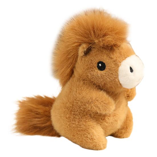 Horse Plush Doll Fat Mini Stuffed Animal Toy Cute Horse Plushie Soft Realistic Horse Ornament Kids Birthday Gifts