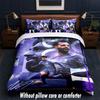 Mohamed Salah Design Bed Bedding Set 1 Duvet Cover + 2 Pillowcases Soft Breathable Household Bed Linens