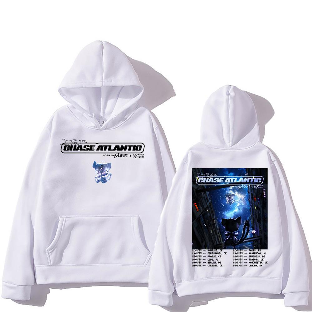 Толстовки Chase Atlantic Lost in Europe and UK Tour с капюшоном Унисекс Поп-свитшот Y2K High Street Пуловеры Новый дизайн Одежда с принтом