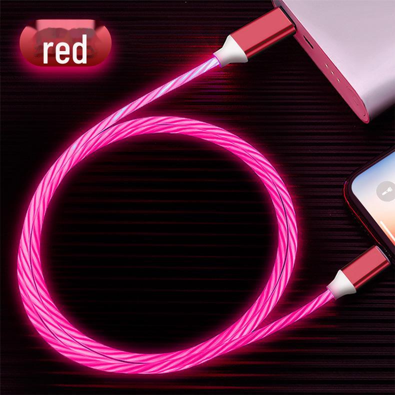 Светящийся кабель для зарядки Streamer для Apple, Android, Type-C, Huawei — красочный и светящийся для автомобиля.