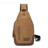 Fashion Casual Outdoor Sports Men's Chest Bag New High-end 16A Washed Canvas Single Shoulder Messenger Bag Travel Cycling Climbing Hiking Rucksacks