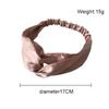 Satin Silk Solid Cross Top Knot Headband Elastic Hair Band Women Girls Scrunchies Hairband Turban Bandanas Hair Accessories