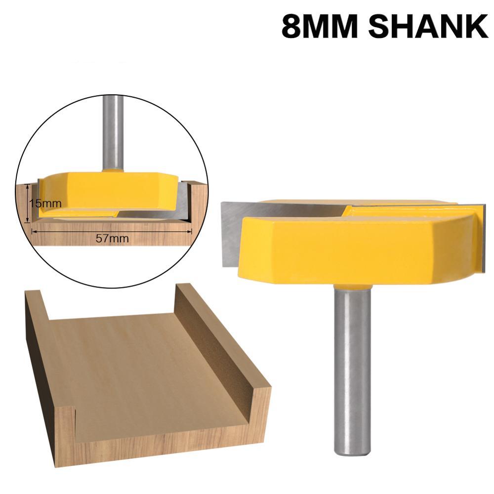 Cleaning Bottom Router Bits with 8mm 1/2mm Shank,2-1/4 Cutting Diameter for Surface Planing Router Bit